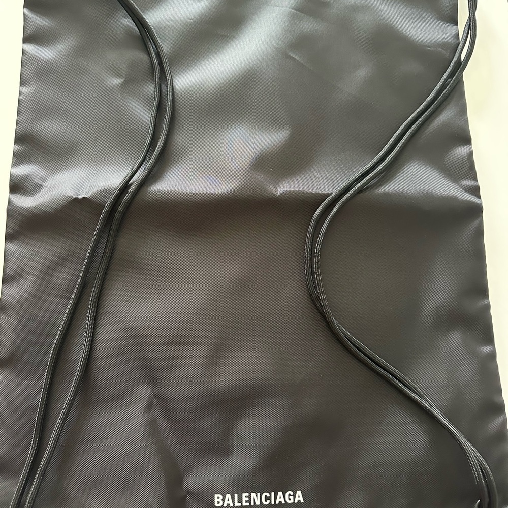 Balenciaga Black Backpack with Minimalist Design